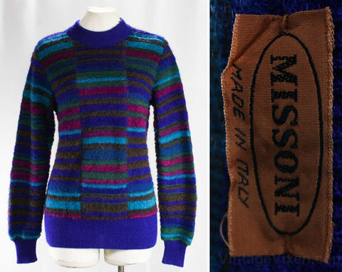 Size 10 Missoni Sweater - Tile Pattern Boucle Pullover - Early