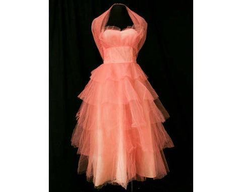 1950s Tulle Prom Dress