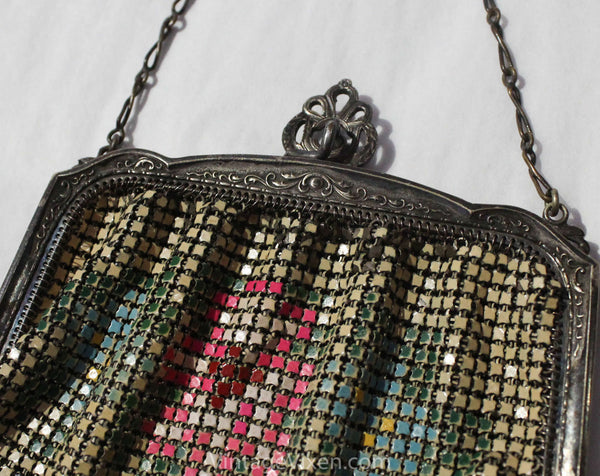 Vintage Whiting and Davis Metal Mesh Bag - Mint And Thrift