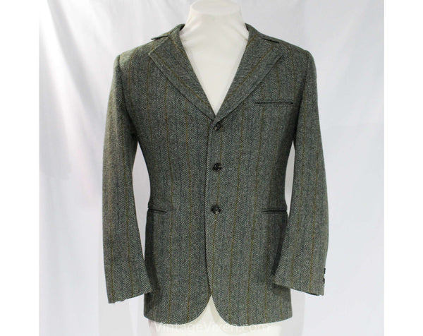 60s Union Made outlet Olive Green Wool Tweed Mid Length Coat w Bronze Lining Bakelite Buttons Medium Size 10