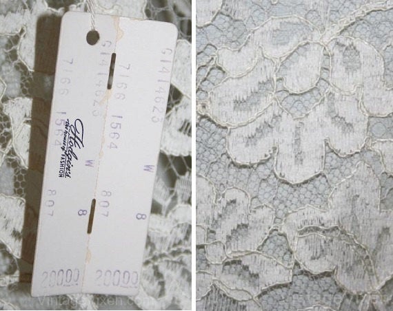 Vintage Corded Lace White