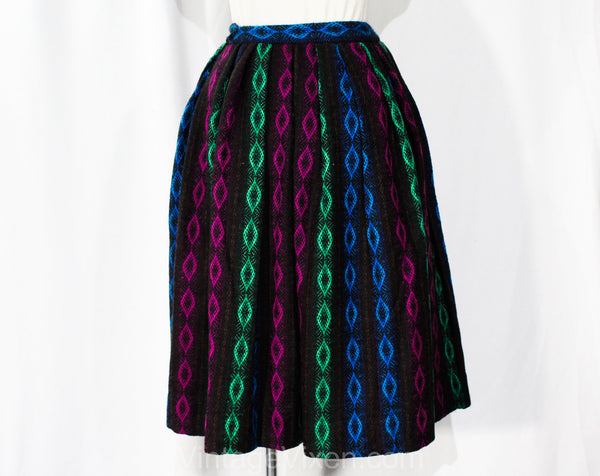 XXS 1950s Pleated Skirt - Vintage Vixen