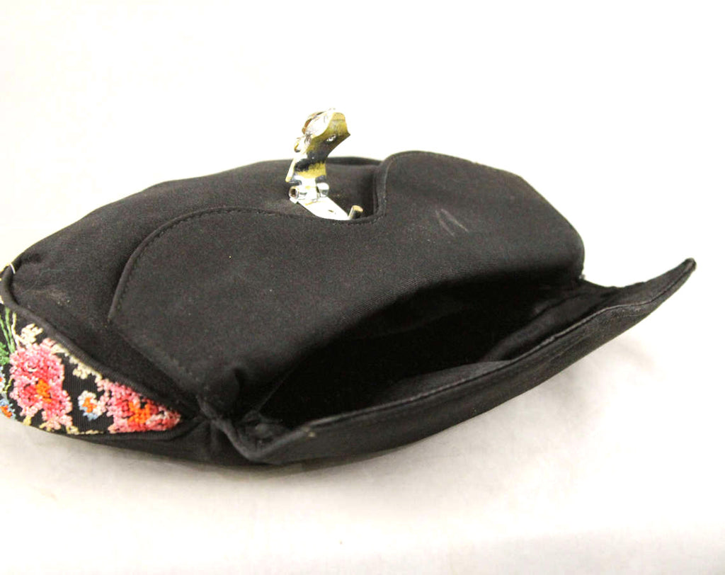 Black Evening Envelop Clutch Bag With Wristlet Evening Bag 