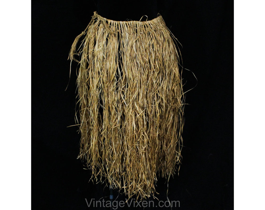 Adult Tan Natural Grass Hula Skirt