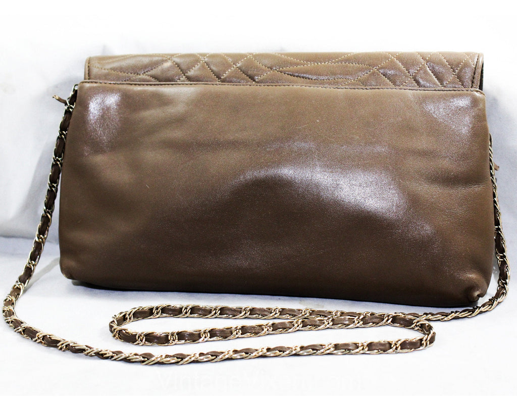 Vintage PIERRE CARDIN Leather Angular Shoulder Bag, Designer Clutch, 1980's  Taupe and Brown Handbag, Quilted Suede and Leather Bag - Etsy