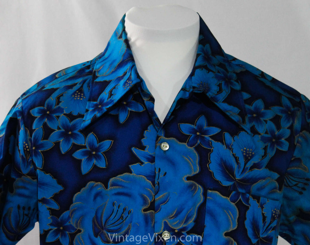Levi's Vintage Clothing Navy Floral 50's Viscose Hawaiian Shirt