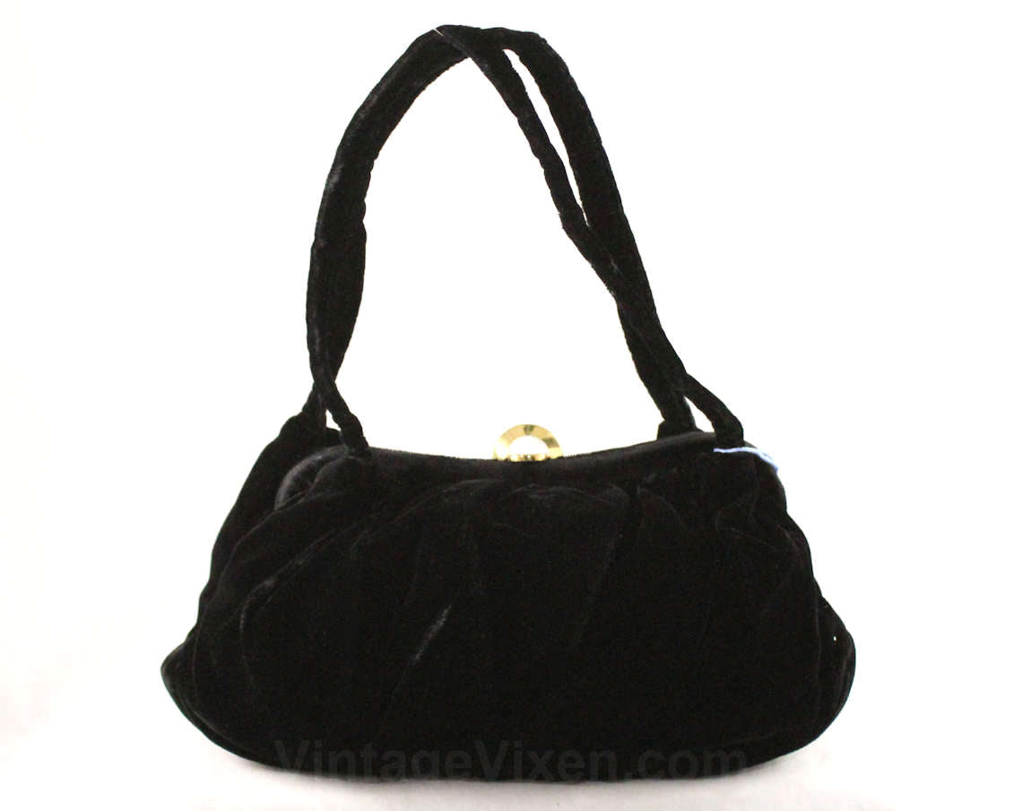 Velvet handbag