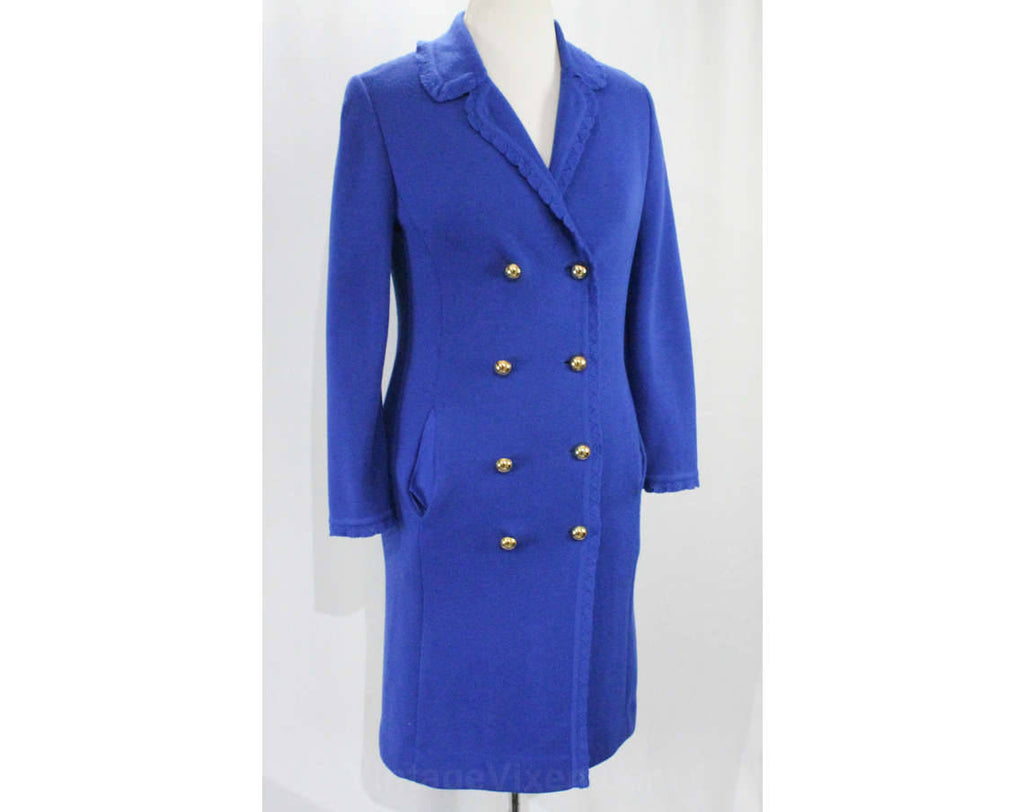 Vintage 1960s Wool Knit Coat and Dress Ensemble Made in Italy by