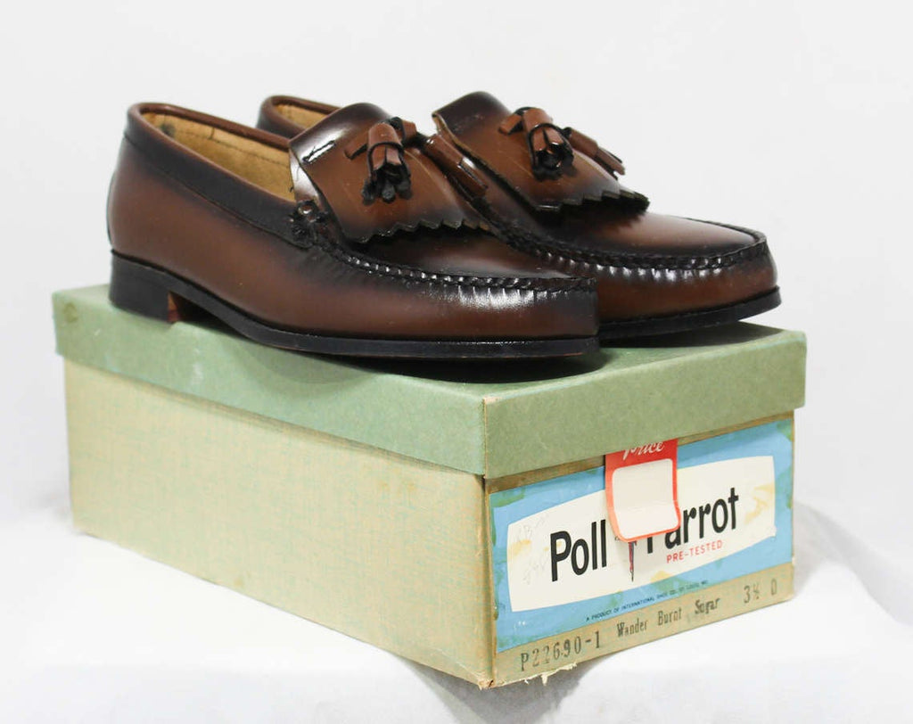 Men's Size 5 1/2 Shoes - 1950s Brown Leather Mens Loafers with Classic –  Vintage Vixen Clothing