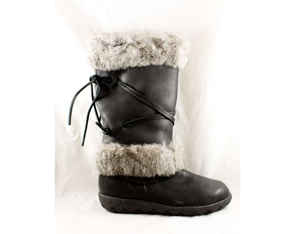 Faux Rabbit Fur Boots